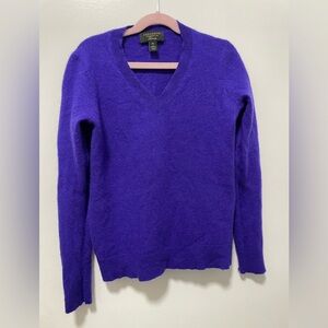 Charter Club Vibrant Purple V-Neck Sweater